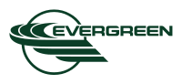 Das Logo der Evergreen International Airlines