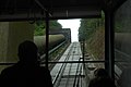 Standseilbahn zum Oberbecken, daneben die Wildwasserrutsche =)