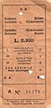 Rückfahrkarte zu 2.300 Lire aus dem Jahr 1982, noch betreibt die Ferrovia del Renon, hier abgekürzt mit F.R., die Bahn selbst