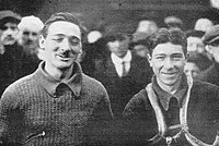 Arnold Grandjean (l.) und sein Bruder Ali (1916)