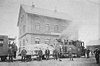 Typischer gemischter Zug im Endbahnhof Hohnstein, um 1905