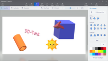 Screenshot von Paint 3D