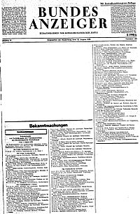Bundesanzeiger, Jg. 28., Nummer 150 vom 12. August 1976, S. 1