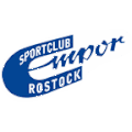 Von 1956 bis 1958 wurde ein mit den Schriftzügen Sportclub im oberen und Rostock im unteren Teil des Buchstabens E modifiziertes Emblem geführt.