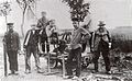 Arbeitsrotte der GJK bei Wieck-Gützkow 1900