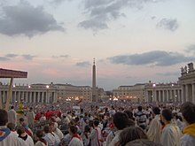 Gottesdienst auf dem Petersplatz bei der Ministrantenwallfahrt 2006