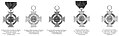Abbildungen des Treudienst-Ehrenzeichens in der 57er Version
