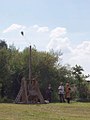 Trebuchet beim Abschuss (2005)