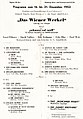 Kabarettprogramm "Wiener Werkel" Hofgartenspiele Annast in München 1953