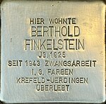 Stolperstein für Berthold Finkelstein