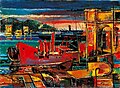 Hafen – Ancona, 1965, Öl/ Leinwand