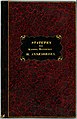 Einband (38,8 × 22,7 cm) der gedruckten Statuten des Annenordens, Exemplar zur 1840 verliehenen I. Klasse für Reinhard von Dalwigk