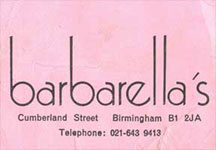 Birmingham Barbarella's logo