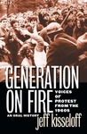 Book cover for 'Generation on Fire, depicting young adults and police officers