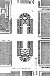 Thomas Hasting's 1913 plan for the plaza, showing the relocated Sherman statue in the northern (upper) half