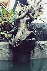 A promenade fountain by Rene Paul Chambellan at Rockefeller Center.