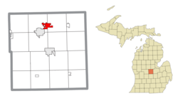 Location within Gratiot County