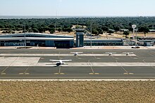 Apron and terminal building