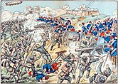 A German depiction of the battle at Longwy