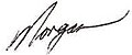 Signature of Morgan Tsvangirai