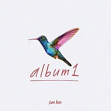 A colorful hummingbird centered on a white background with 'album1' in red stylized font