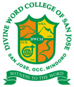 The official seal of the Divine Word College of San Jose