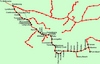 Map of the South Gippsland line just outside Melbourne