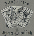 Image 25Book cover detail of the Illustrirtes Wiener Tarokbuch of 1899 (from Königrufen)