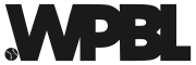 The letters "WPBL" written in black, with a baseball depicted to its lower-left.