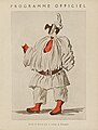 Picasso's costume design for "Pulcinella" (1920)