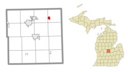 Location within Gratiot County