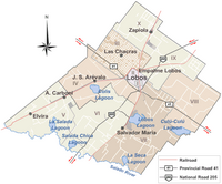 Lobos Administrative Area and its divisions