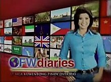 An image of Kara David, with several country flags and images on the background. The show title is displayed on the lower left side of the image.