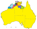 Map of the Australian languages