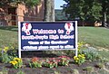 Sign leading to South-Doyle High School in the South Knoxville neighborhood of Knoxville in 2010.