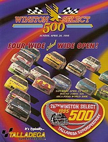 The 1995 Winston Select 500 program cover.