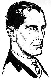 Ian Fleming's image of James Bond; commissioned to aid the Daily Express comic strip artists.