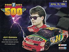 The 1994 Food City 500 program cover, featuring Jeff Gordon.