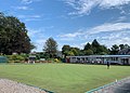 Kinnoull Bowling Club, viewed from Muirhall Terrace in 2019