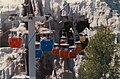 The Skyway passing through the Matterhorn Bobsleds