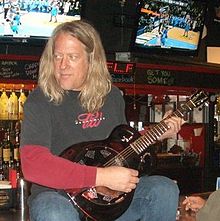 Max Volume playing his Dobro. 2012