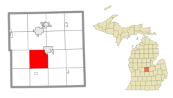 Location within Gratiot County