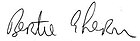 Bertie Ahern's signature