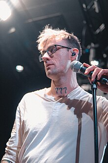 PK during the soundcheck of his album presentation at Kinomaja, Tallinn in November 2023.