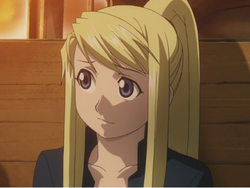 Winry a Fullmetal Alchemist: Testvériség című animében