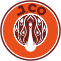 Logo lama J.CO Donuts digunakan hingga 2020.