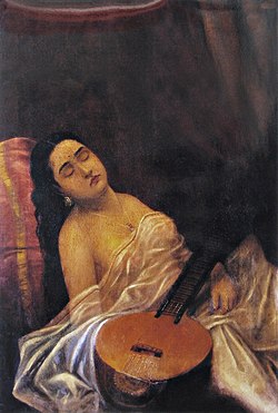 Lukisan Urwasi karya Raja Ravi Varma.