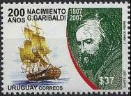 Uruguay 2007 - Bicentenario della nascita di Garibaldi -