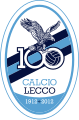 Stemma del Calcio Lecco celebrativo del centenario.