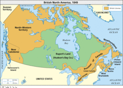 Amerika Utara British pada 1849.